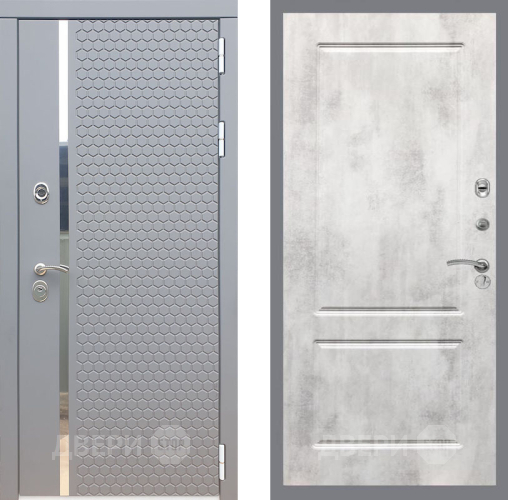 Входная металлическая Дверь Рекс (REX) 24 FL-117 Бетон светлый в Старой Купавне
