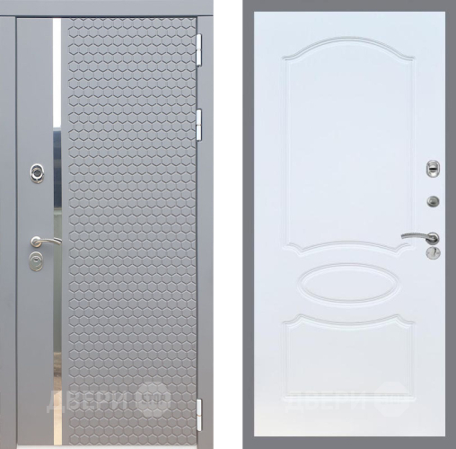 Входная металлическая Дверь Рекс (REX) 24 FL-128 Белый ясень в Старой Купавне