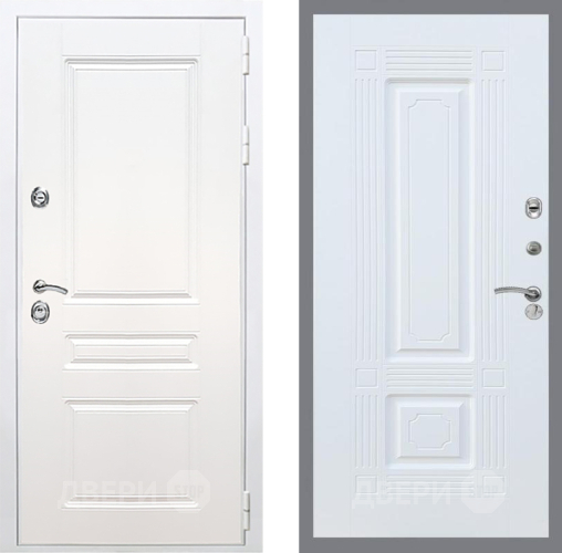 Входная металлическая Дверь Рекс (REX) Премиум-н Силк Сноу FL-2 Силк Сноу в Старой Купавне