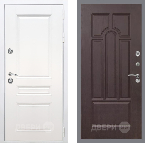 Входная металлическая Дверь Рекс (REX) Премиум-н Силк Сноу FL-58 Венге в Старой Купавне