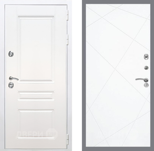 Входная металлическая Дверь Рекс (REX) Премиум-н Силк Сноу FL-291 Силк Сноу в Старой Купавне