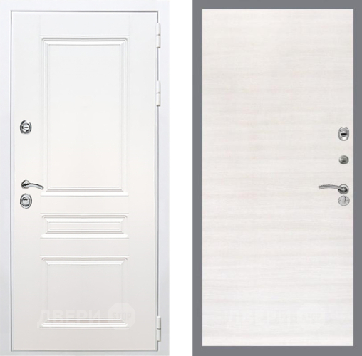 Входная металлическая Дверь Рекс (REX) Премиум-н Силк Сноу GL Акация в Старой Купавне