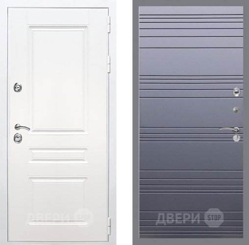 Входная металлическая Дверь Рекс (REX) Премиум-н Силк Сноу Line Силк титан в Старой Купавне