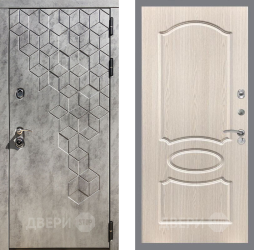 Входная металлическая Дверь Рекс (REX) 23 FL-128 Беленый дуб в Старой Купавне