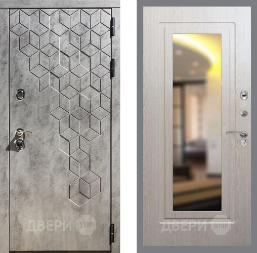 Входная металлическая Дверь Рекс (REX) 23 FLZ-120 Беленый дуб в Старой Купавне