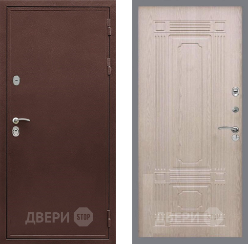 Входная металлическая Дверь Рекс (REX) 5 металл 3 мм FL-2 Беленый дуб в Старой Купавне