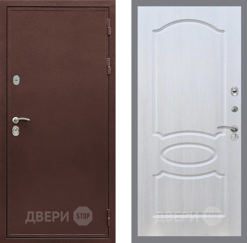 Входная металлическая Дверь Рекс (REX) 5 металл 3 мм FL-128 Лиственница беж в Старой Купавне