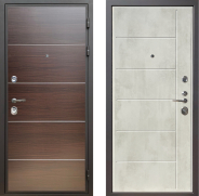 Дверь Шелтер (SHELTER) Комфорт Венге структурный горизонт 11 Бетон крем 960х2050 мм