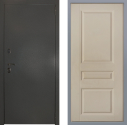 Дверь Заводские двери Эталон 3к антик серебро Стокгольм Шампань