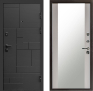 Дверь Престиж Kvadro Зеркало Лиственница белая 960х2050 мм