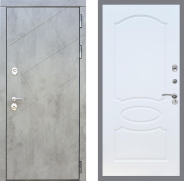 Дверь Рекс (REX) 22 FL-128 Белый ясень 960х2050 мм